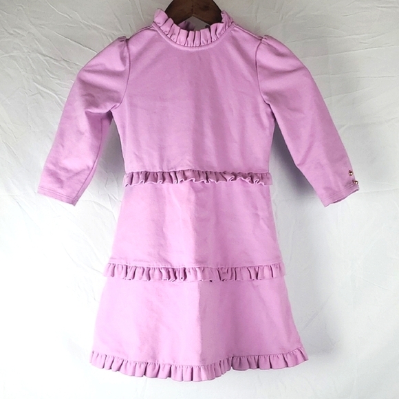 Janie And Jack Ruffle Ponte Dress In‎ Orchid - Picture 2 of 10